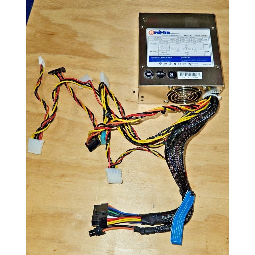 Epower Technology PSU XMICRO EP-350FX 350W power supply dual fan computer